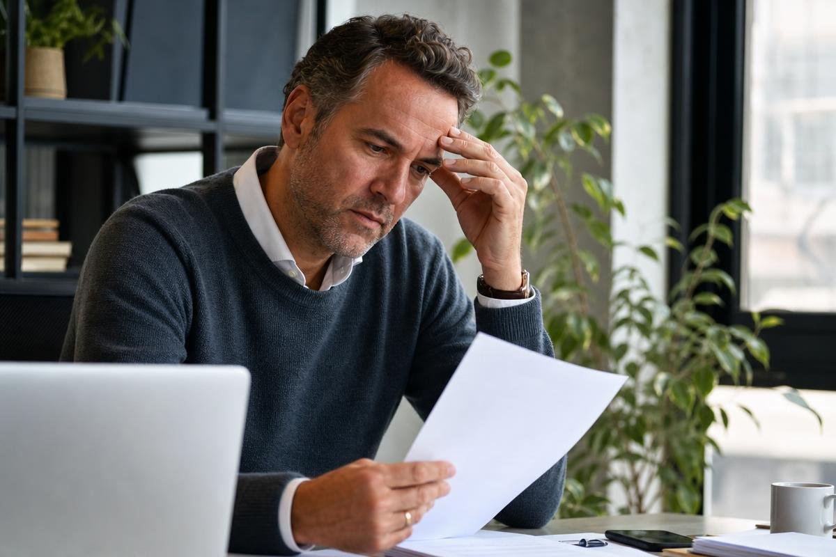 Business owner reviewing a contractor insurance certificate