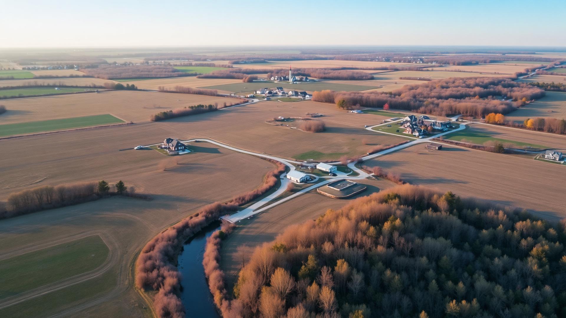 Aerial view of Spring Grove, IL, served by Jablonski Insurance