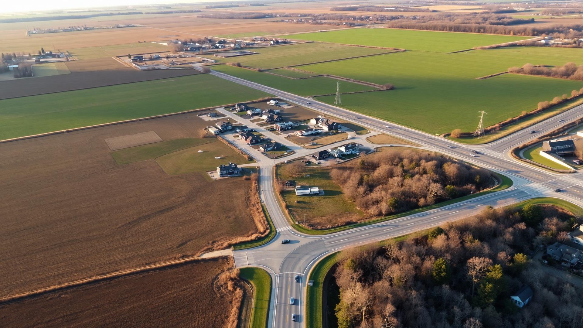 Aerial view of Volo, IL, served by Jablonski Insurance